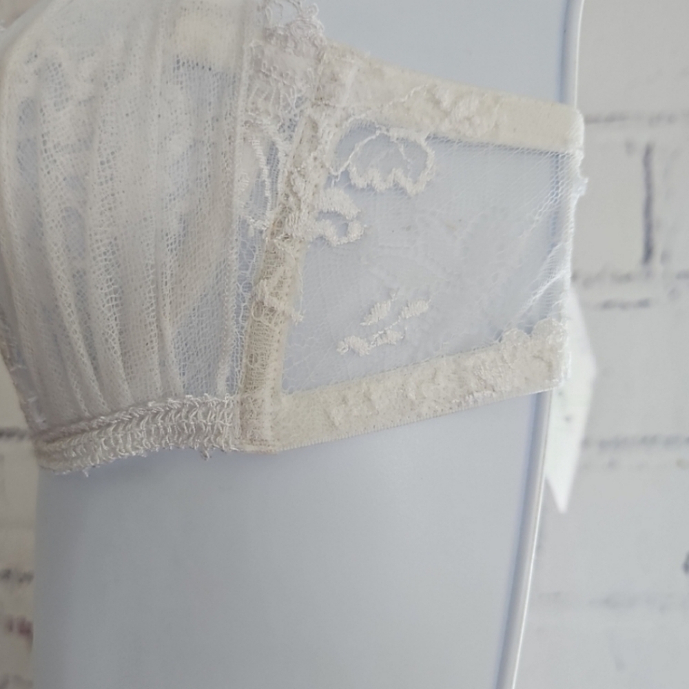 NWT La Perla White Lace Bridal Bra 34B - Picture 5 of 15